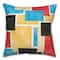 Colorful Primary Abstract II 18" x 18" Throw Pillow